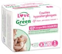 Love & Green luiers voor baby's, hypoallergeen maat 1