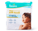 Pampers Soft touch billendoekjes plasticvrij 3 x 60 stuks